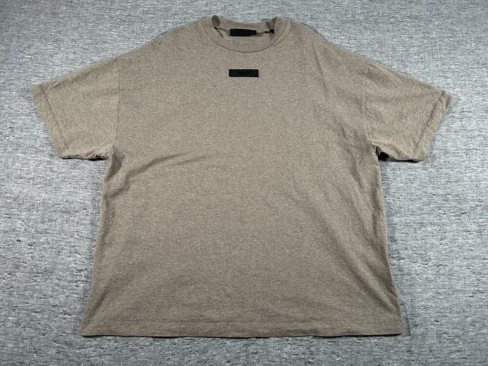 Fear of God Essentials Shirt Mens Medium Grey Oversized Short Sleeve Streetwear